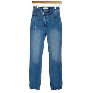 Abercrombie & Fitch 90s Straight Ultra High Rise Criss Cross Jeans